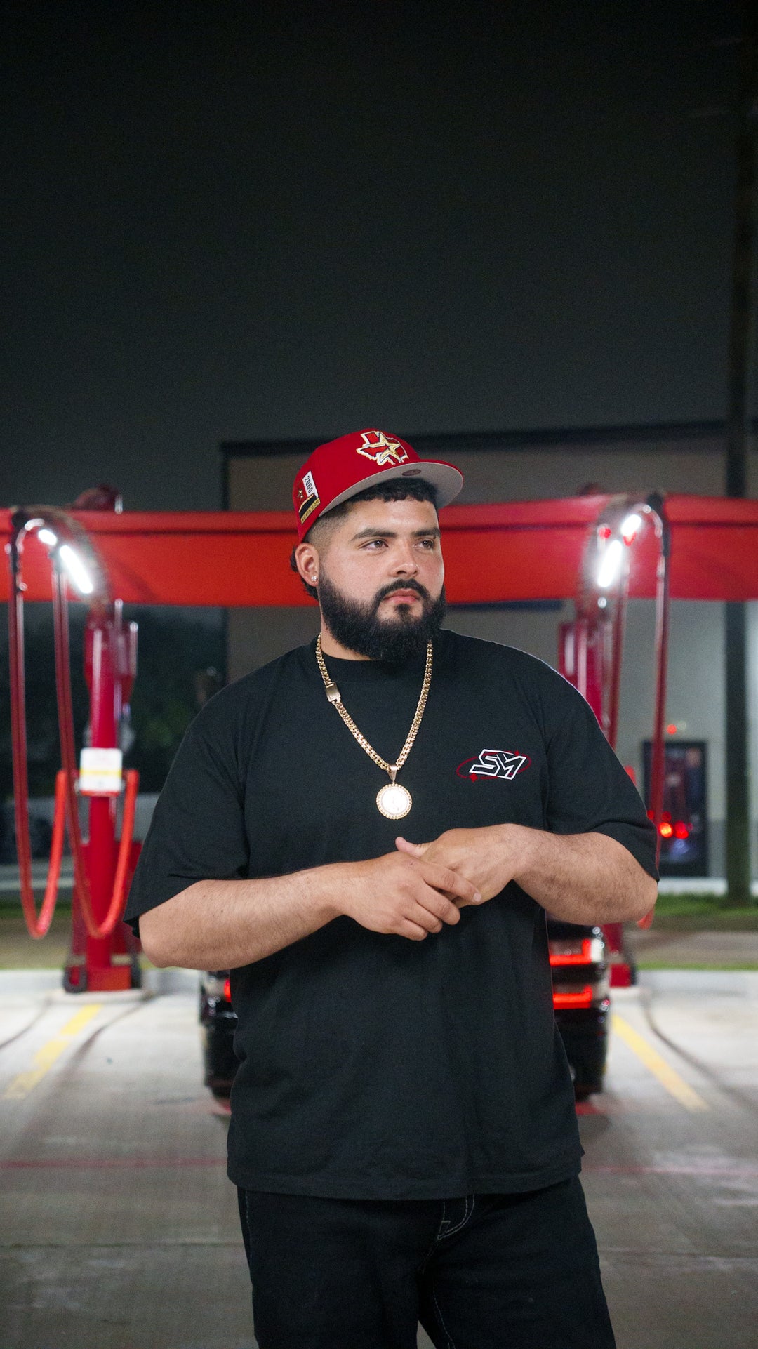 "RiDE W thE M0b"  [Red SUEDE Logo] Heavyweight Tee