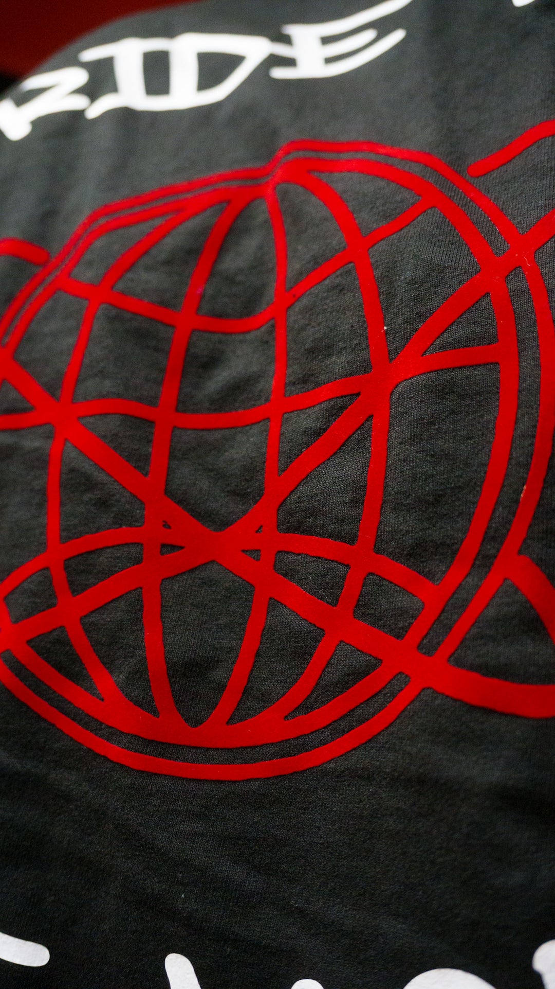 "RiDE W thE M0b"  [Red SUEDE Logo] Heavyweight Tee