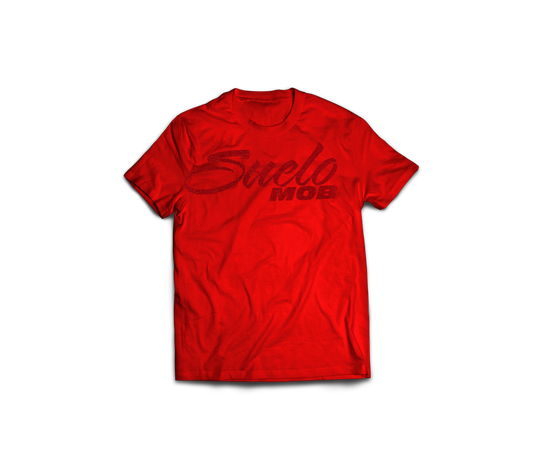 RED On Red Suede Logo Tee ❤️‍🔥Limited Edition❤️‍🔥
