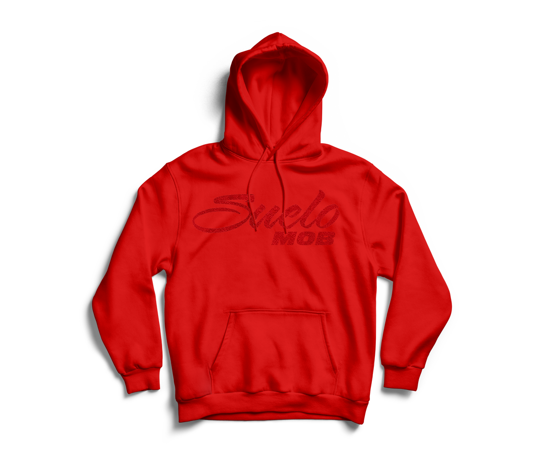 RED On Red Suede Logo Hoodie ❤️‍🔥Limited Edition❤️‍🔥
