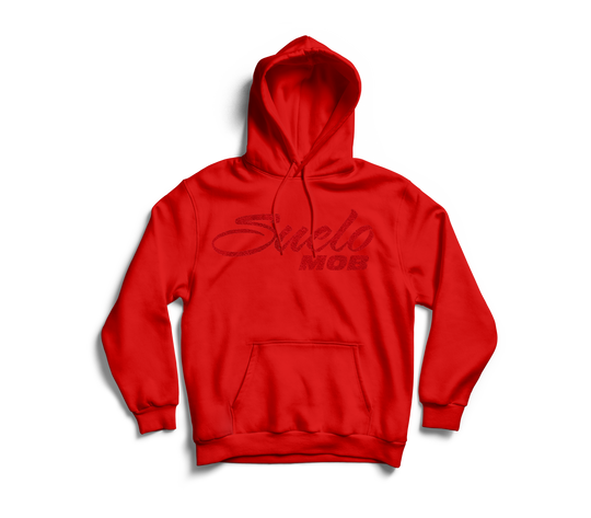 RED On Red Suede Logo Hoodie ❤️‍🔥Limited Edition❤️‍🔥