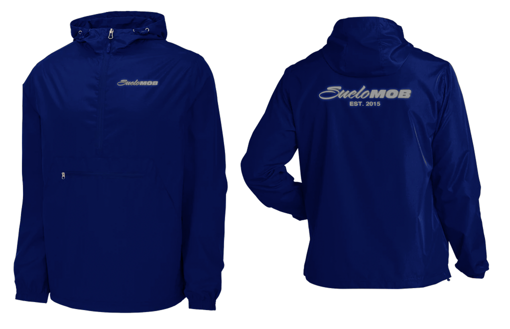 Blue Reflective Windbreaker