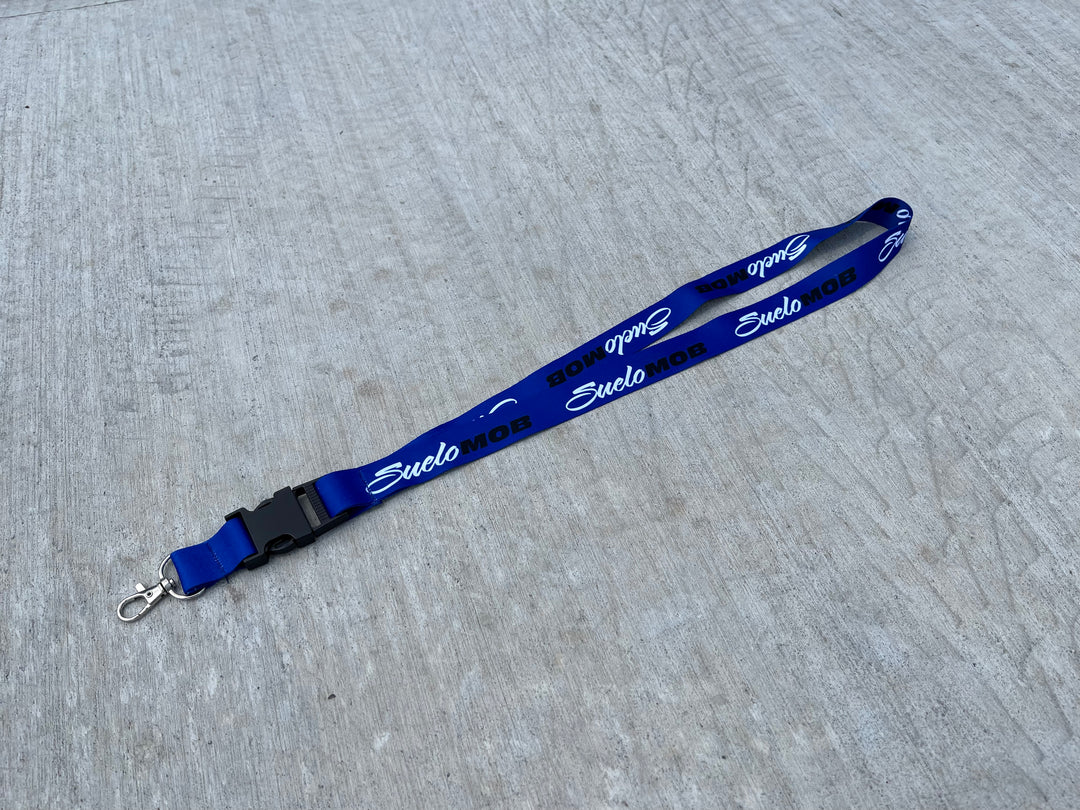 Blue SueloMob Lanyard