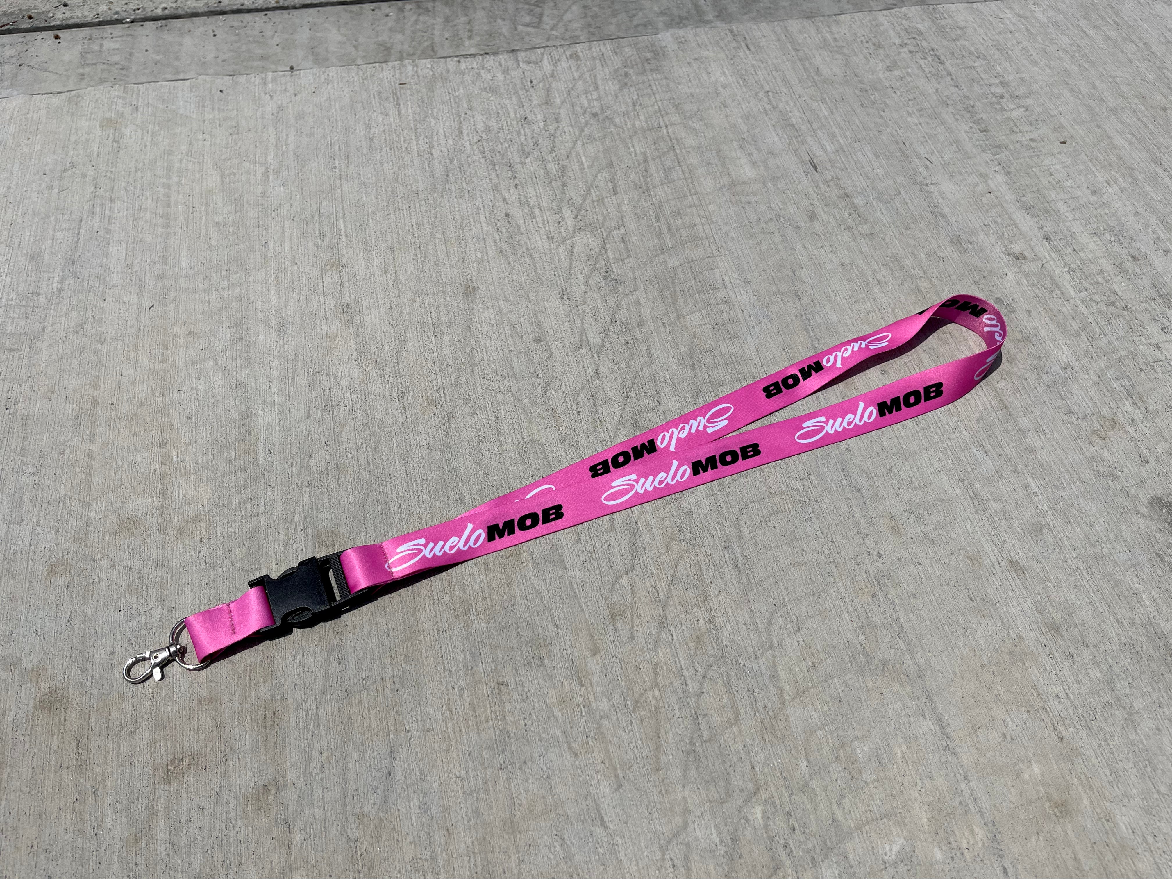 Pink SueloMob Lanyard