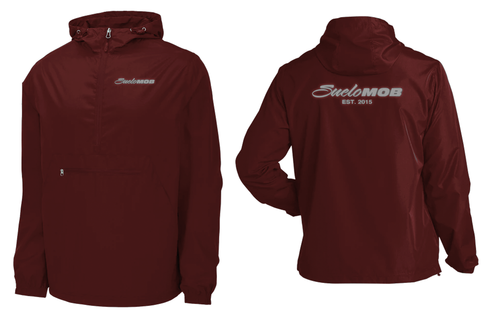 Maroon Reflective Windbreaker