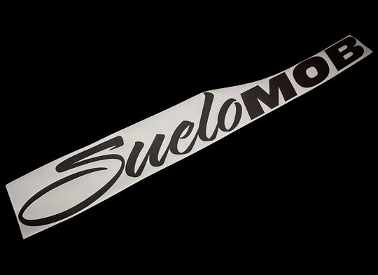 Black Reflective SueloMob Windshield Sticker