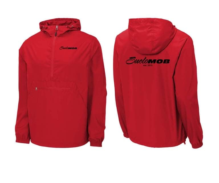 Red Reflective Windbreaker