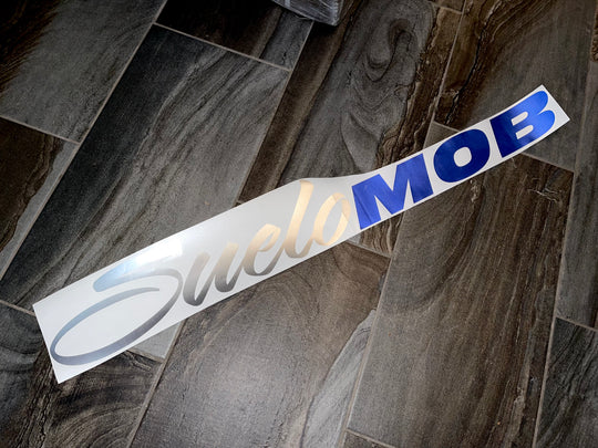 (Custom Chrome Color) SueloMob Windshield Sticker