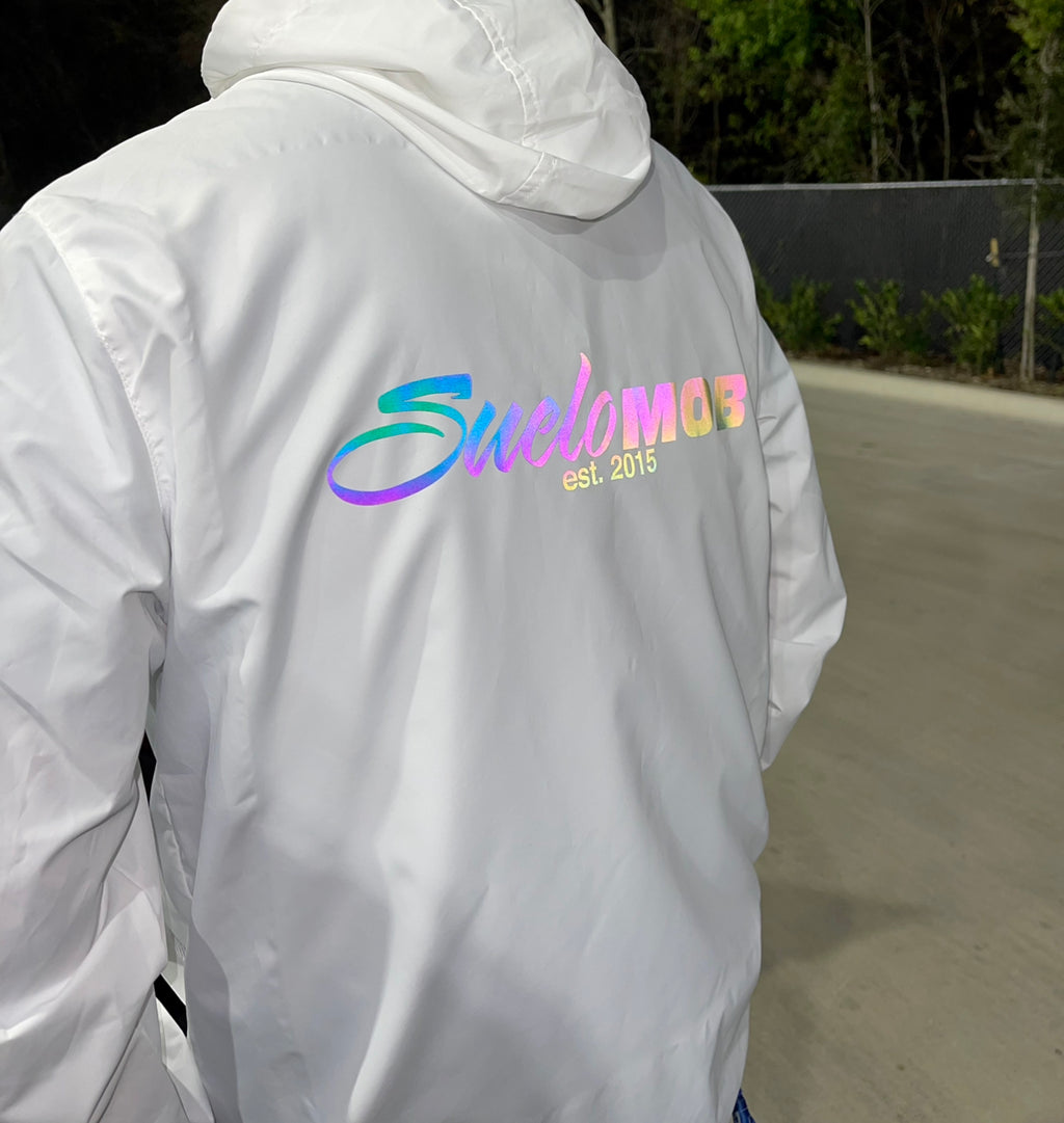 White Reflective Chameleon Windbreaker