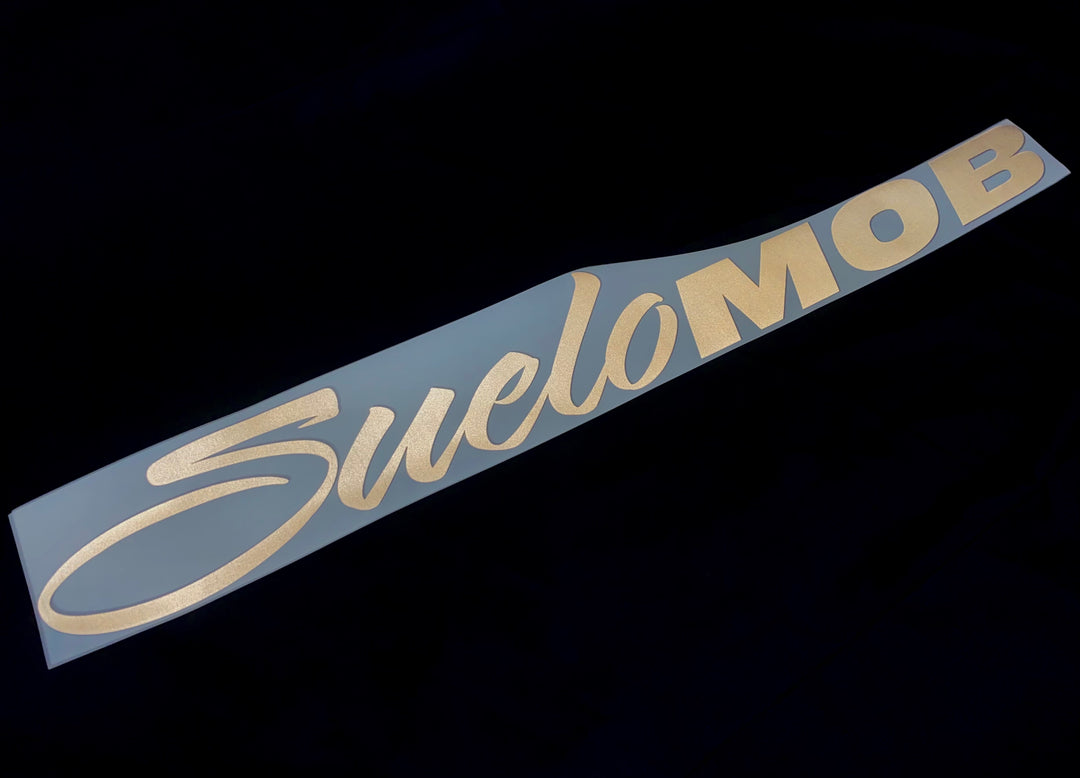 Black Reflective SueloMob Windshield Sticker