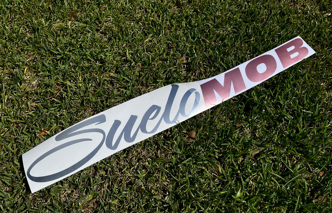 (Custom Chrome Color) SueloMob Windshield Sticker