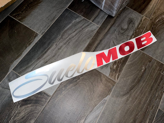 (Custom Chrome Color) SueloMob Windshield Sticker